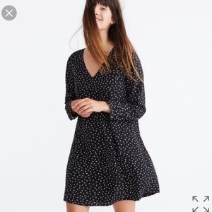 Madewell silk button-back dress